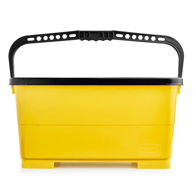 Glass Cleaning Bucket & Lid 11.81X22.19X10.64 IN Yellow Rectangle 1/Each