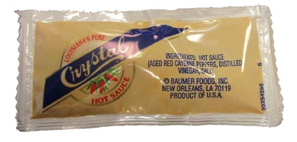 Crystal Louisiana Hot Sauce 7 G 200/Case