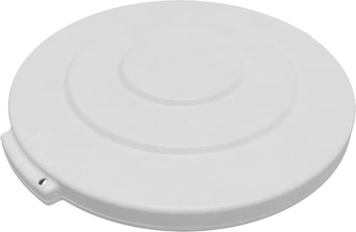 Bronco™ Lid 20 GAL White Round HDPE 6/Case