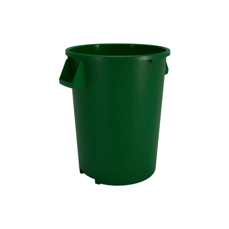 Bronco™ Trash Can 32 GAL Green Round LLDPE 1/Each