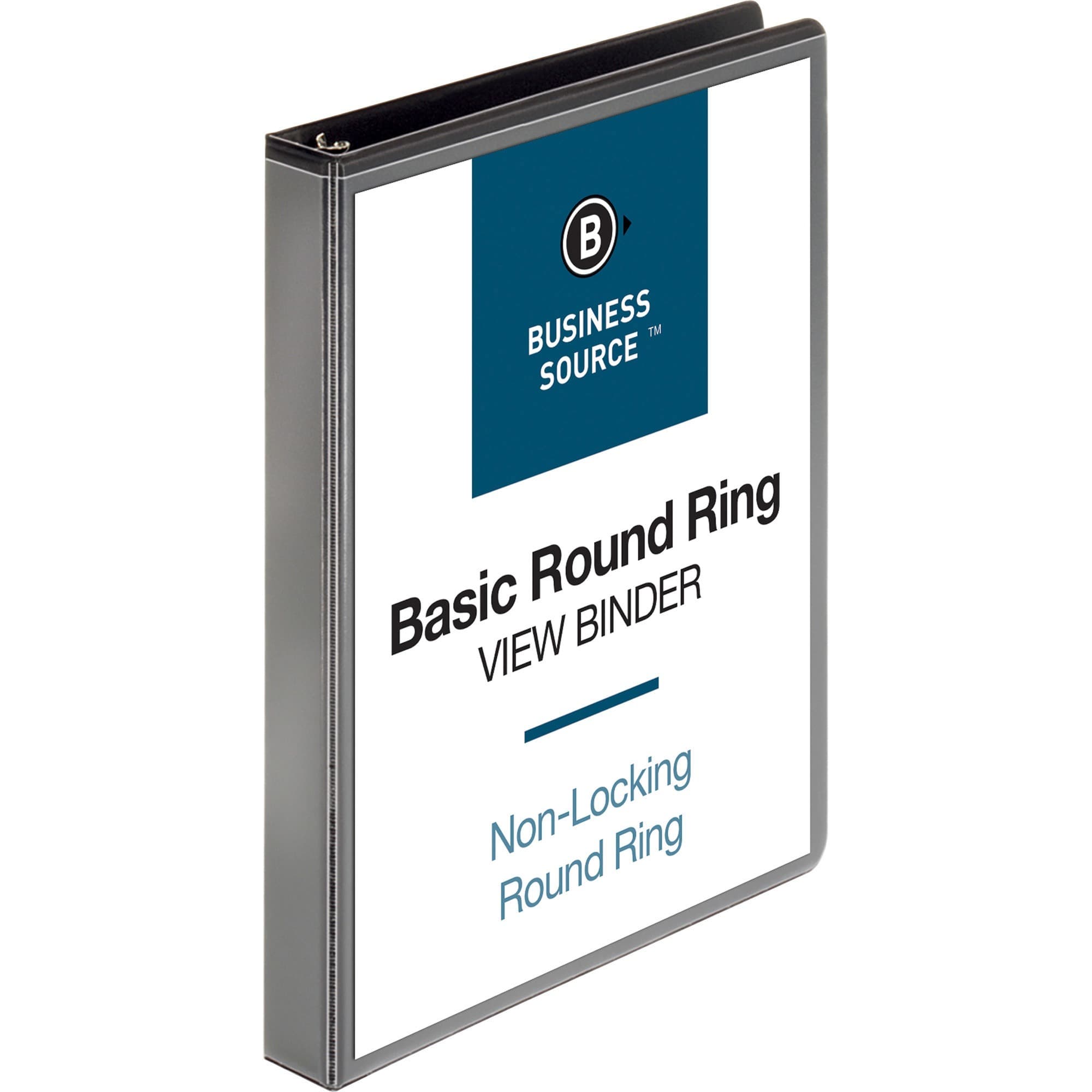 Binder 8.5X11X1 IN Black Clear PP Chipboard 225 Sheet Capacity 2 Pocket Cover & Spine Overlays 1/Each