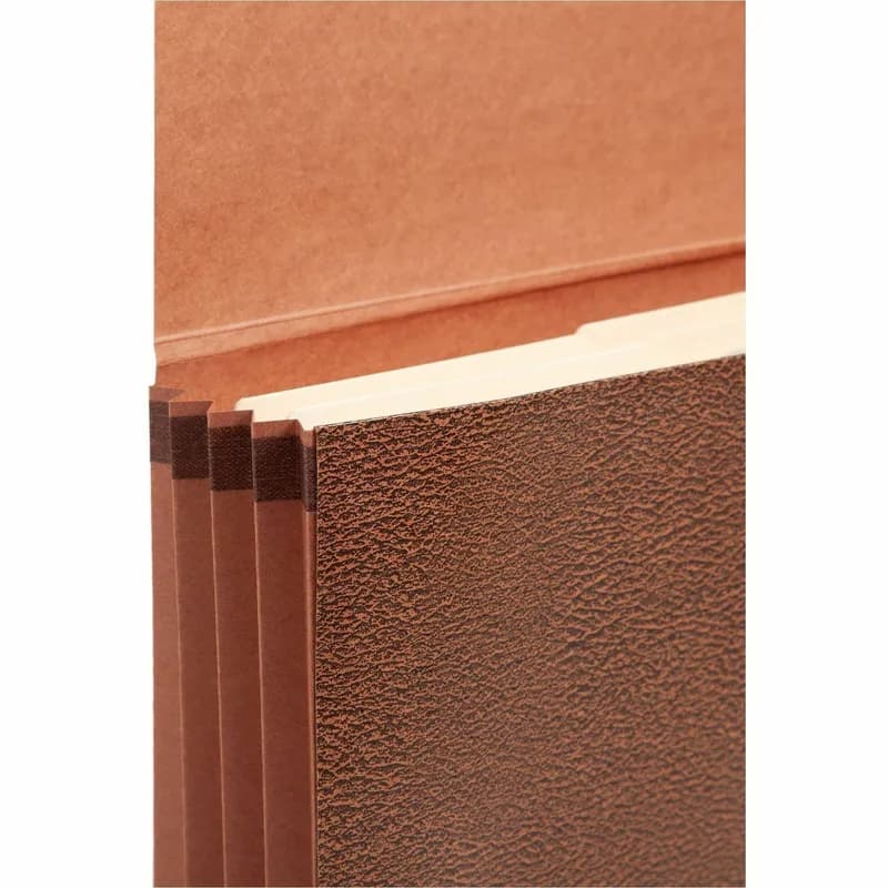 File Wallet 8.5X3.5X14 IN Red Rope Recycled Paper With Elastic Closure Legal Size Expandable Reinforced Gusset 1/Each