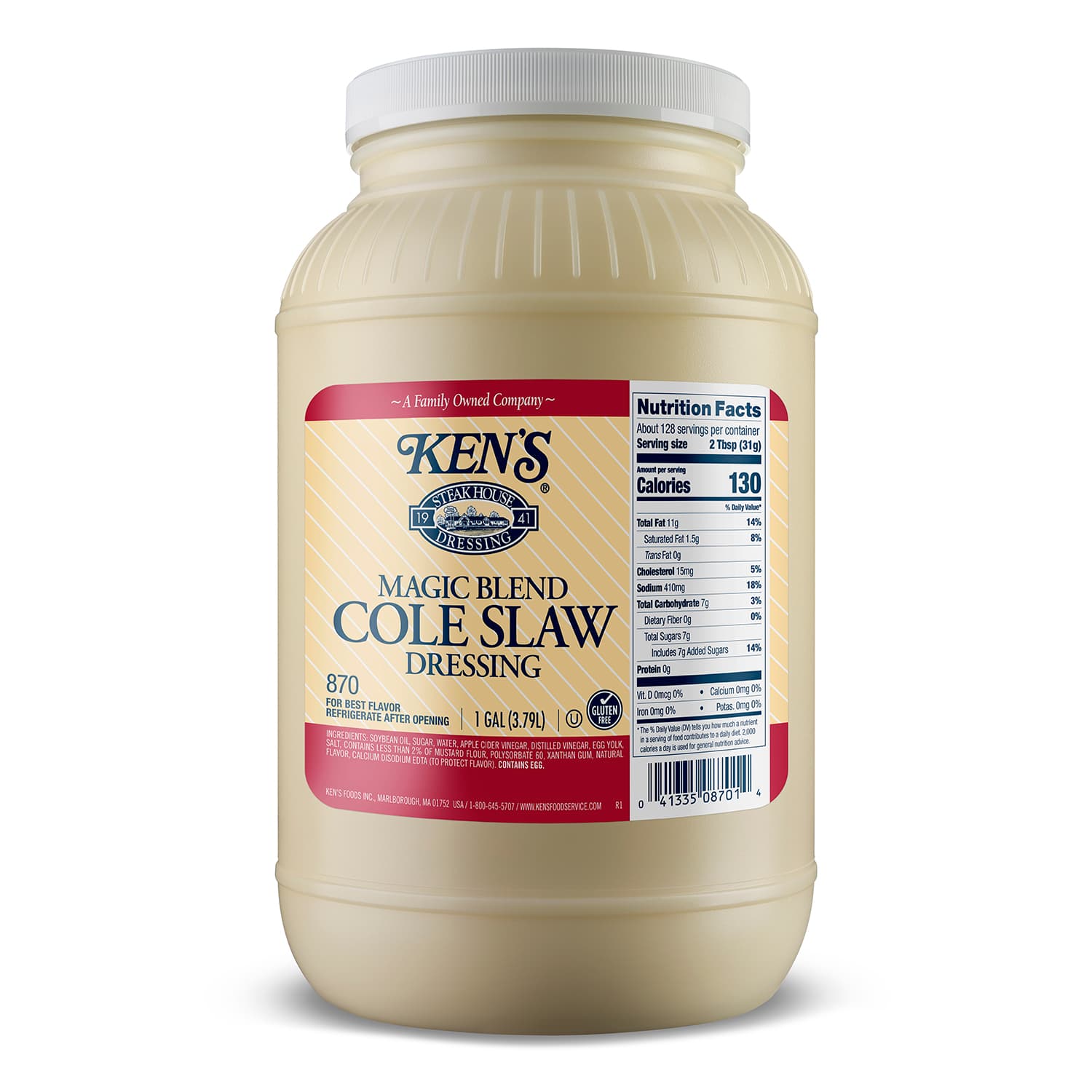 Magic Blend Cole Slaw Dressing 1 GAL Kosher Gluten-Free 4/Case
