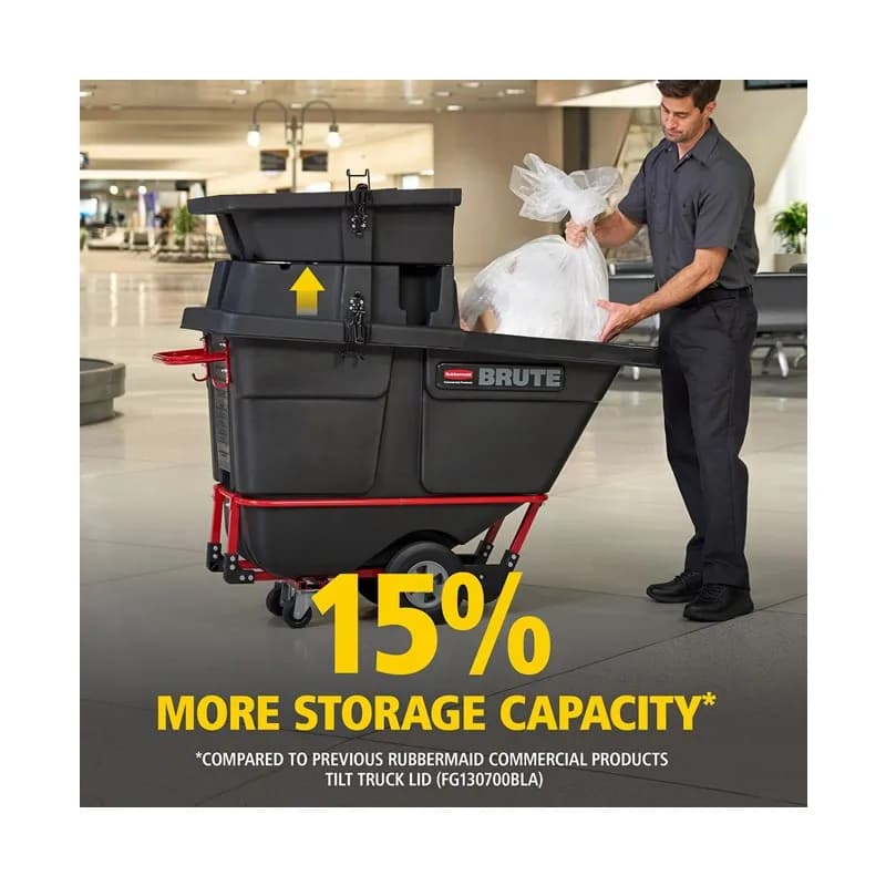 Brute® Utility Tilt Truck Lid 57.10X28.85X9.70 IN 0.5 Cubic Yard Rotomolded 1/Each