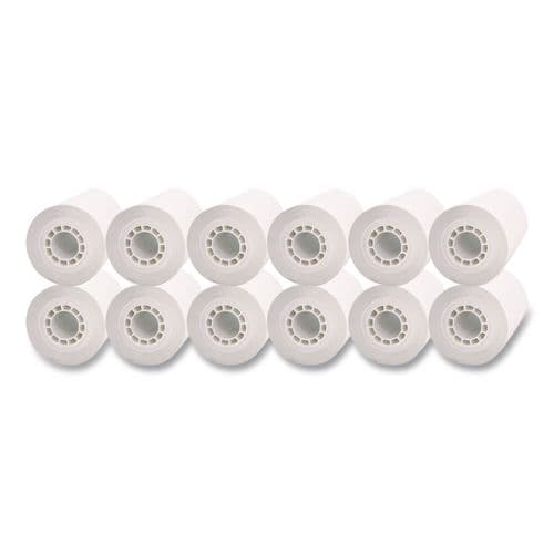 Thermal Paper 2.25IN X80FT White Wax Coated Paper With 0.437 IN Core Diameter 50 Rolls/Case