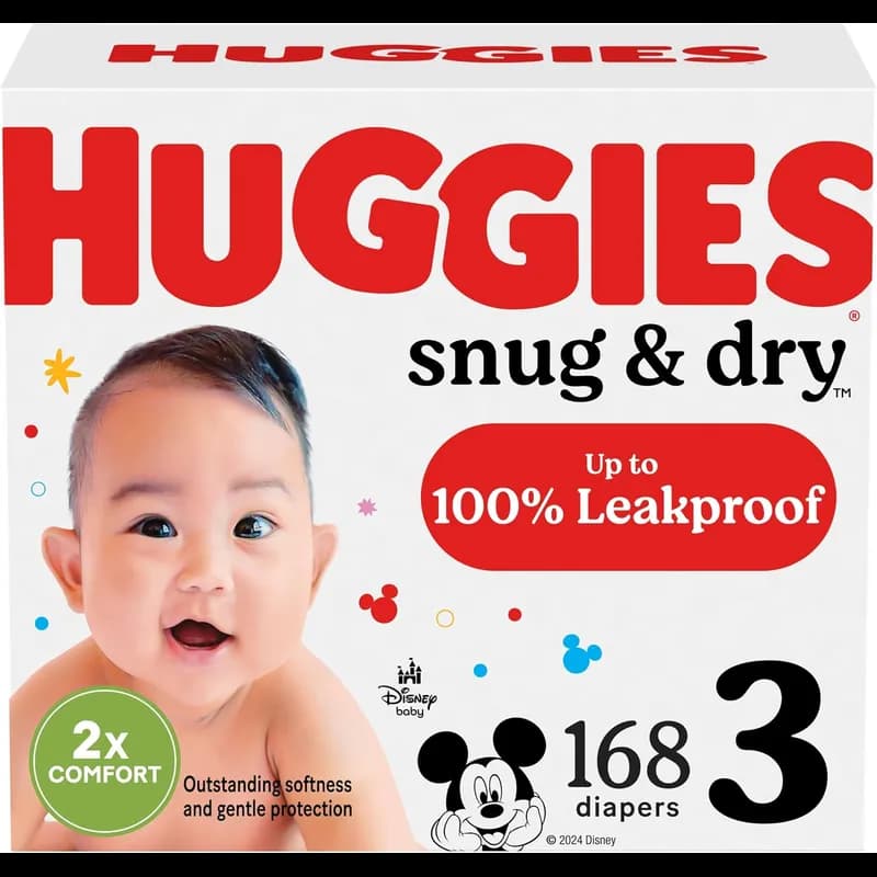 Huggies® Baby Diaper Size 3 16-28 LB 168/Case