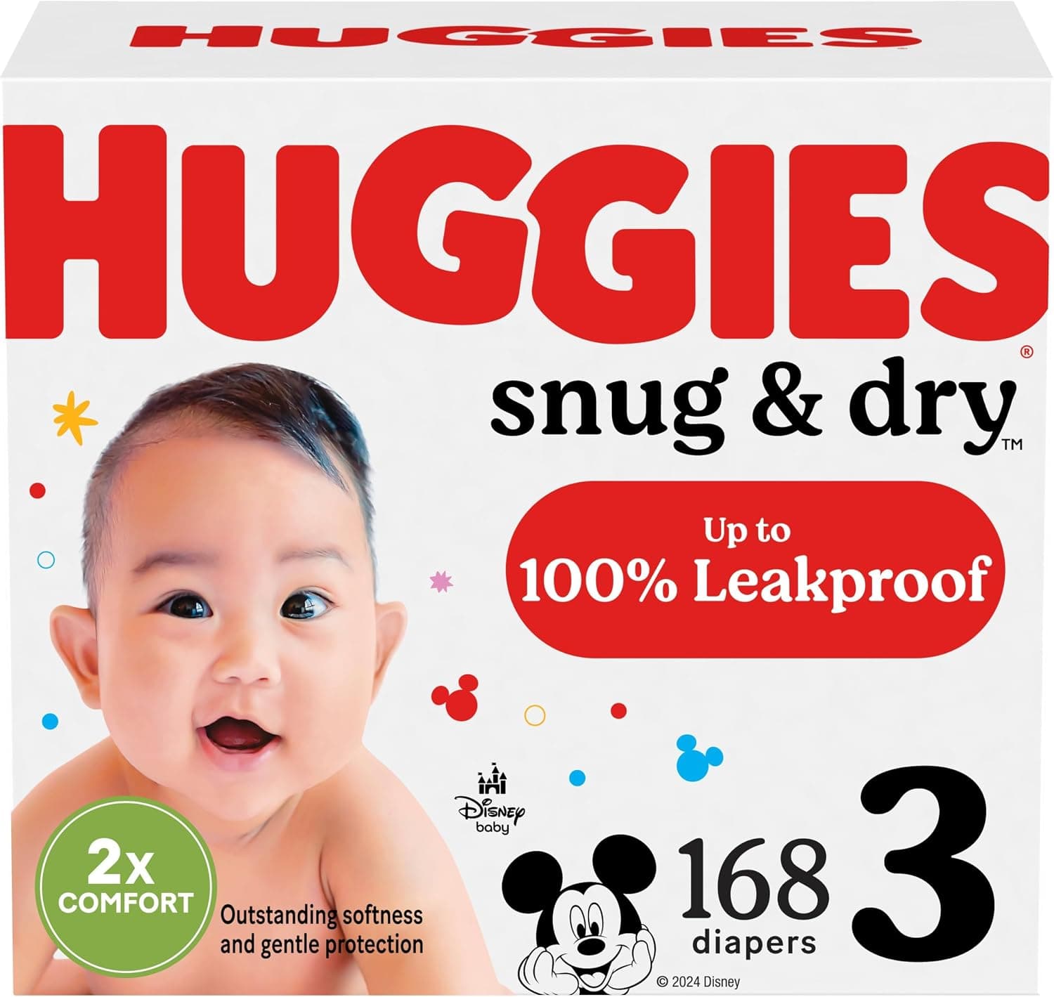 Huggies® Baby Diaper Size 3 16-28 LB 168/Case