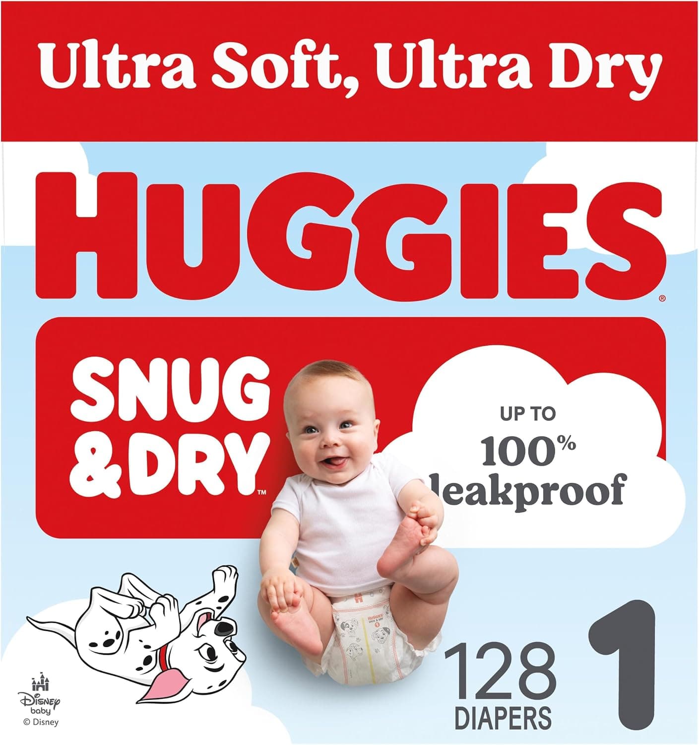 Huggies® Baby Diaper Size 1 8-14 LB 128/Case