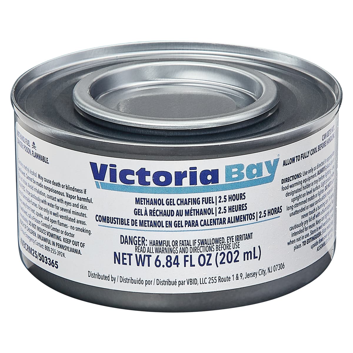 Victoria Bay Gel Chafing Fuel 2.5 Hour 72/Case