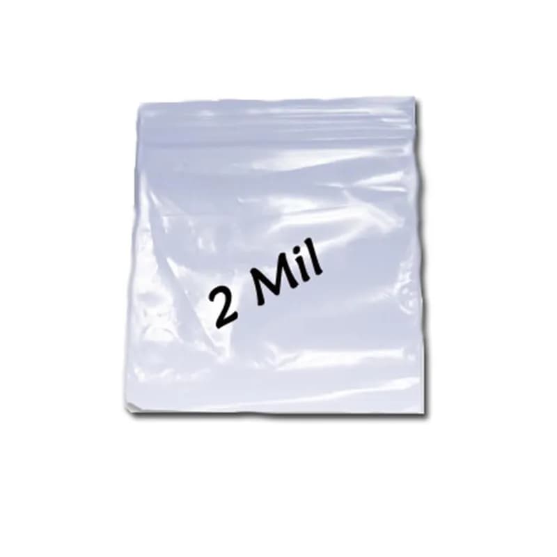 Bag 19X16 IN Low-Density Polyethylene (LDPE) 2MIL Clear With Zipper Closure Reclosable 500/Case