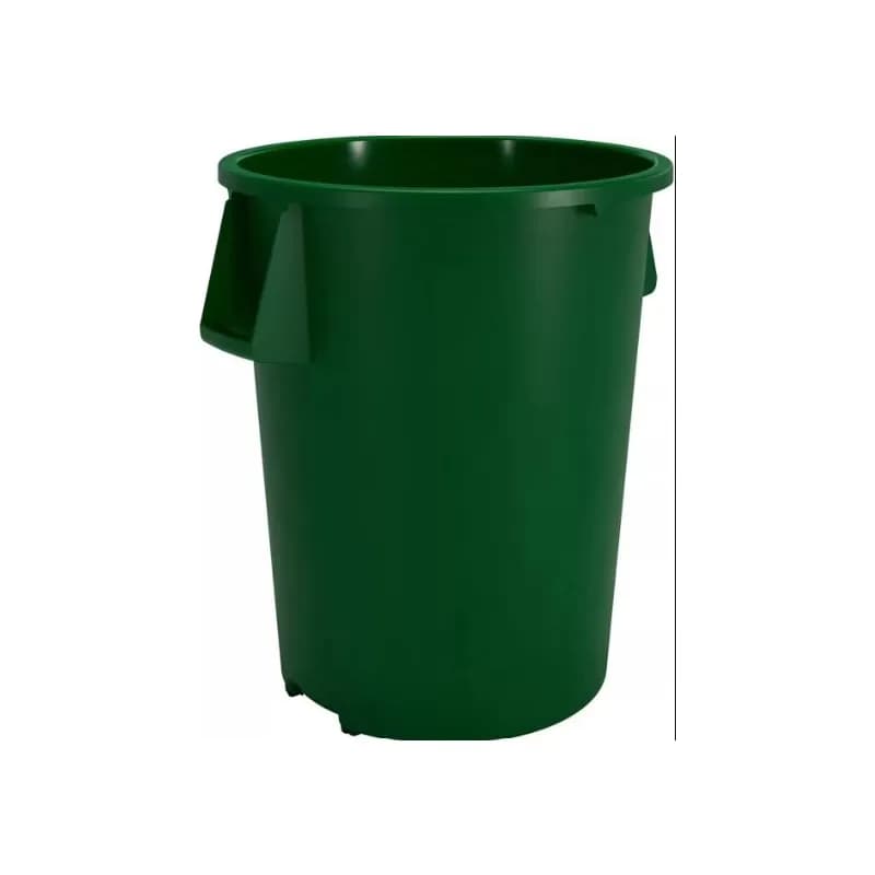Sparta® Trash Can 24.18X24.18X31.60 IN 44 GAL Green Round LLDPE 3/Case