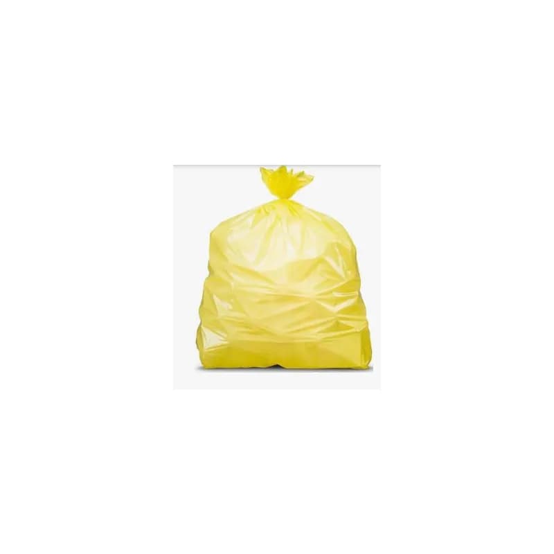 Victoria Bay Can Liner 30.5X43 IN 30-40 GAL Yellow Plastic 1.2MIL 20 Count/Roll 5 Rolls/Case