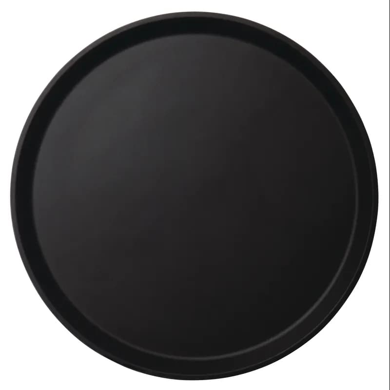Camtread® Serving Tray 18 IN Black Round Non-Skid Dishwasher Safe 1/Each