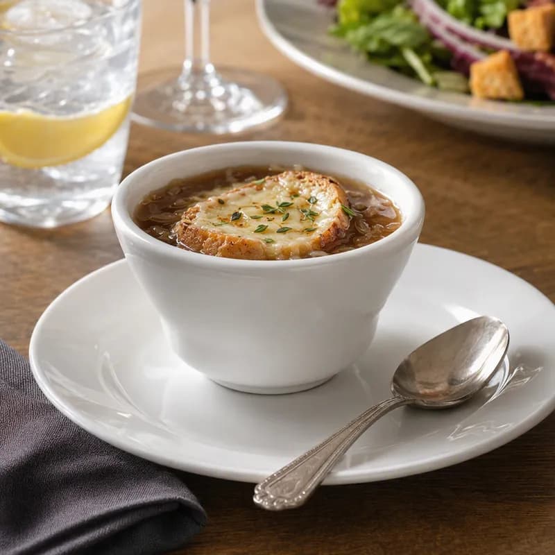 Dover™ Bouillon Cup 3.88X2.25 IN 7 OZ Porcelain European White Round Rolled Edge 36/Case