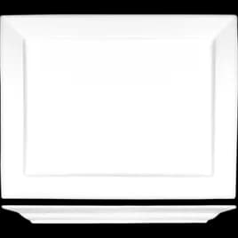 Elite™ Platter 12X7.88 IN Porcelain Bright White Rectangle Wide Rim Rolled Edge 6/Case