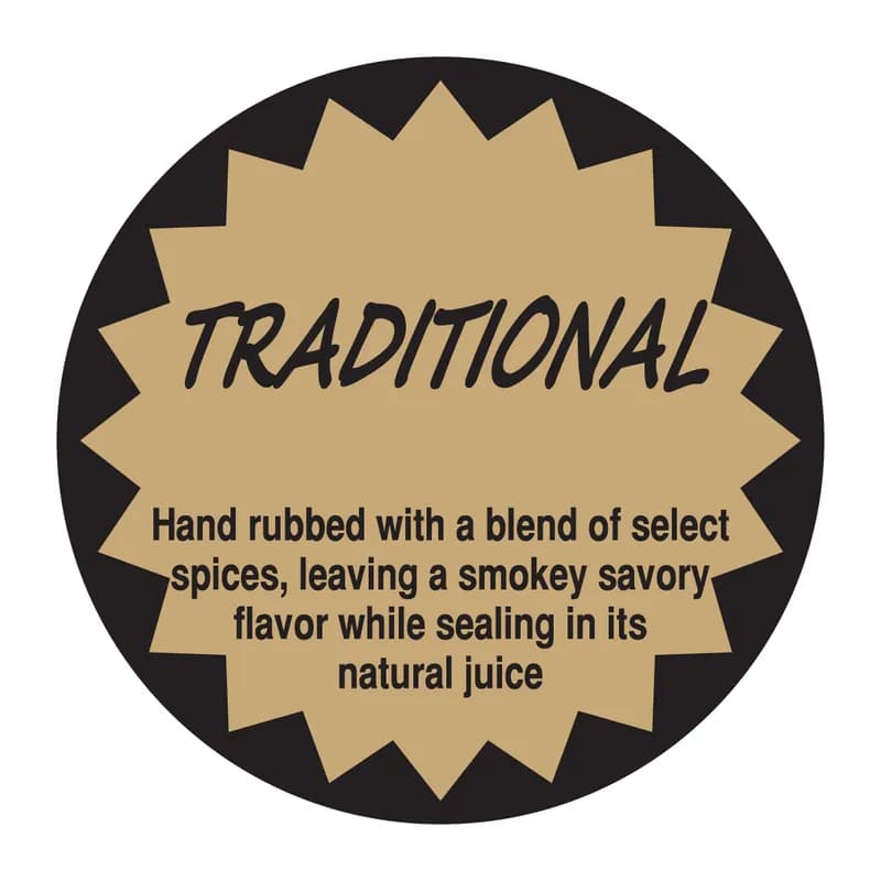 Traditional Label 2.375 IN Tan Round 500/Roll