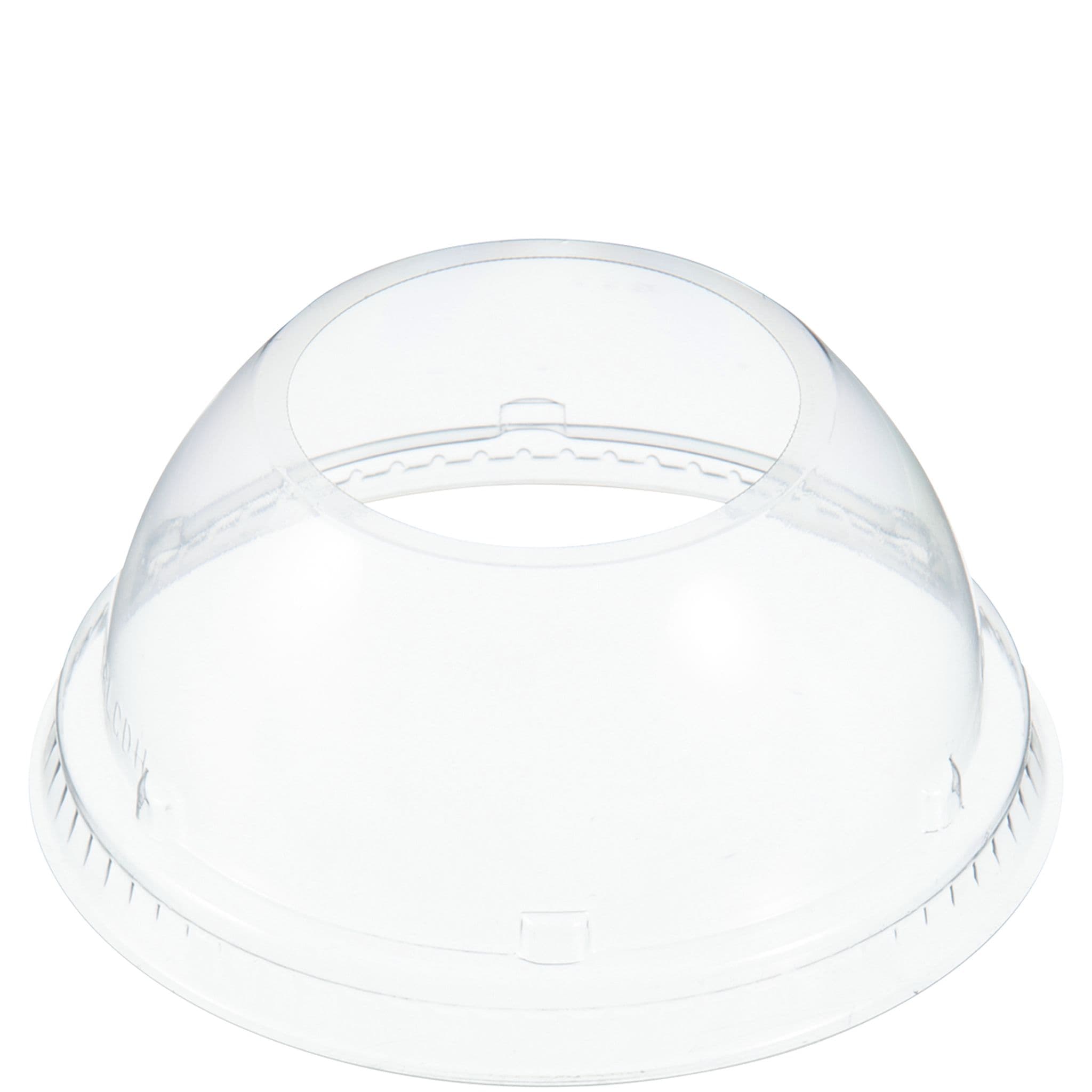 Dart® Lid Dome 3.9X1.69 IN OPS Clear For 12-24 OZ Cup With Hole 50 Count/Pack 20 Packs/Case 1000 Count/Case