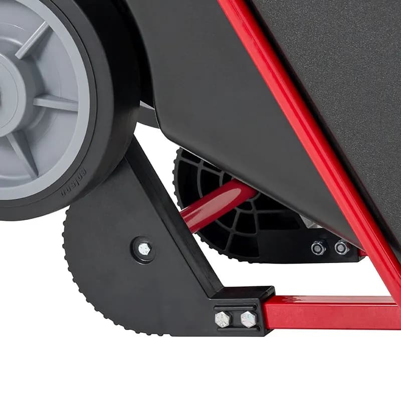 Brute® Utility Tilt Truck 0.5 Cubic Yard 1400 LB Black Red PE Steel Heavy Duty FDA Approved Rotomolded 1/Each