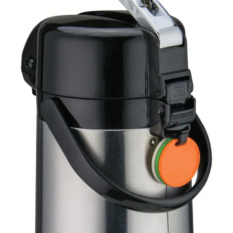 Coffee Airpot 2.2 L Stainless Steel Glass Lined With Lever Top 1/Each
