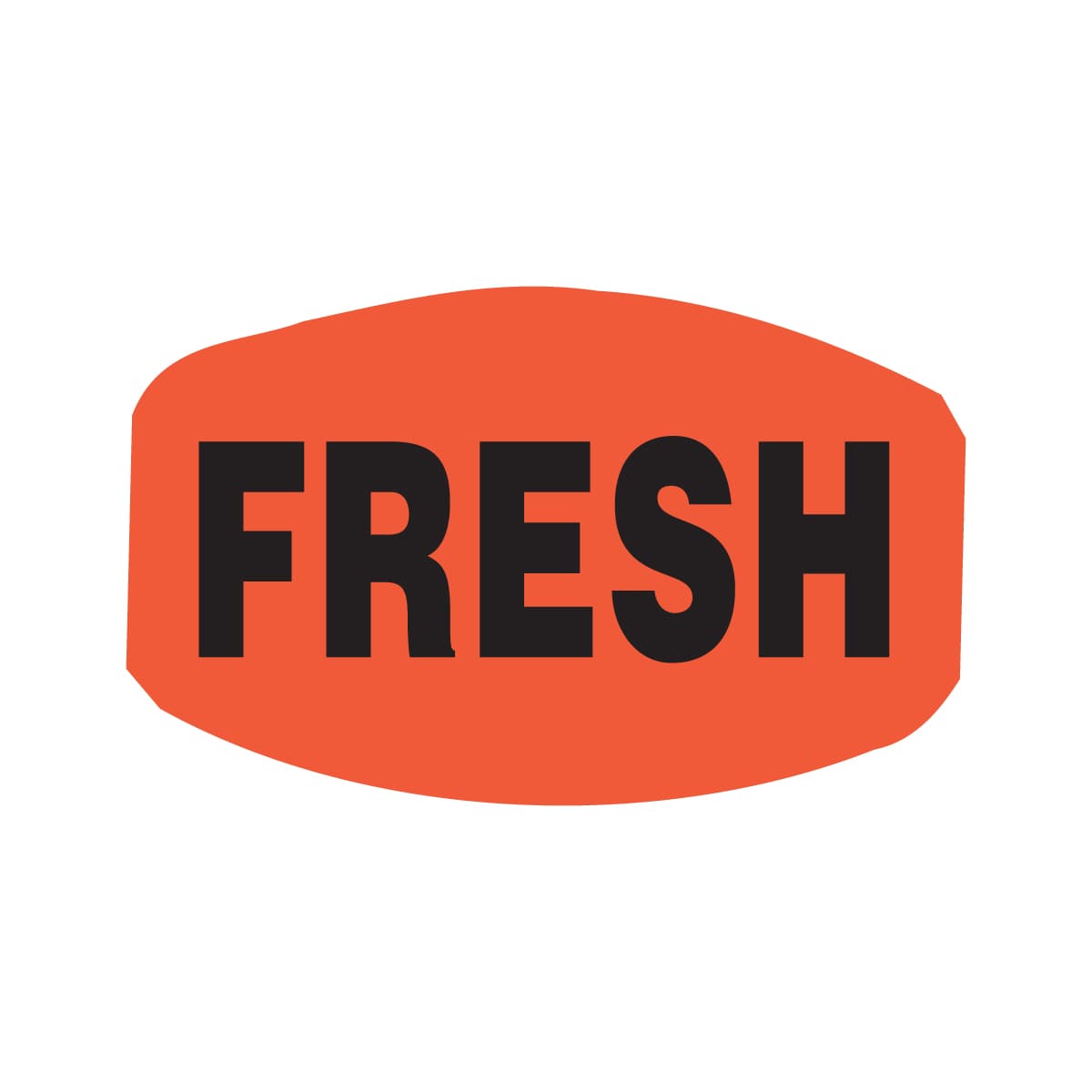Fresh Label Red Dayglo 1000/Roll