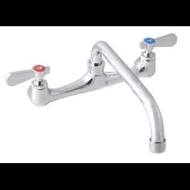 Workforce Faucet Stainless Steel 8 IN O.C. Splash Mount 12 IN Swing Spout Standard Duty 1/Each