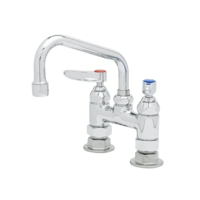 Faucet 6 IN Swing Nozzle Deck Mount 4 IN Centers Ceramic Cartridge 1/Each