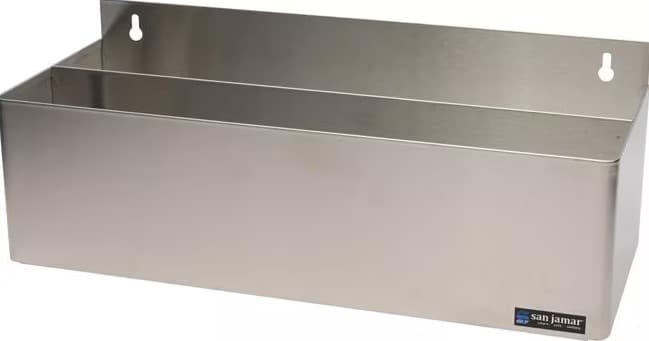 San Jamar Speed Rail 9.50X22.00X8.75 IN Stainless Steel Double 1/Each