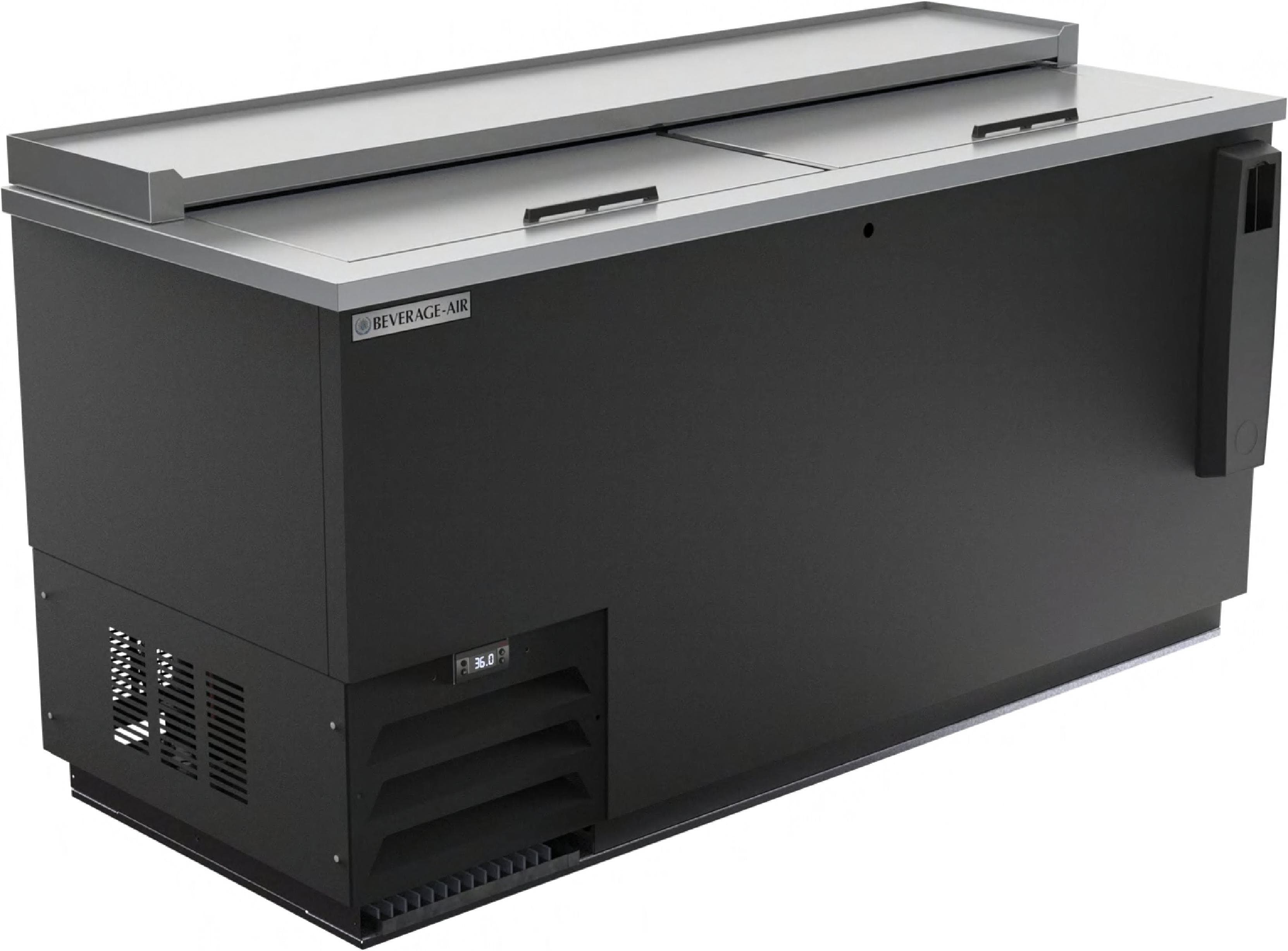 Beverage-Air Bottle Cooler 65 IN Black Galvanized Steel 2-Door 1/Each