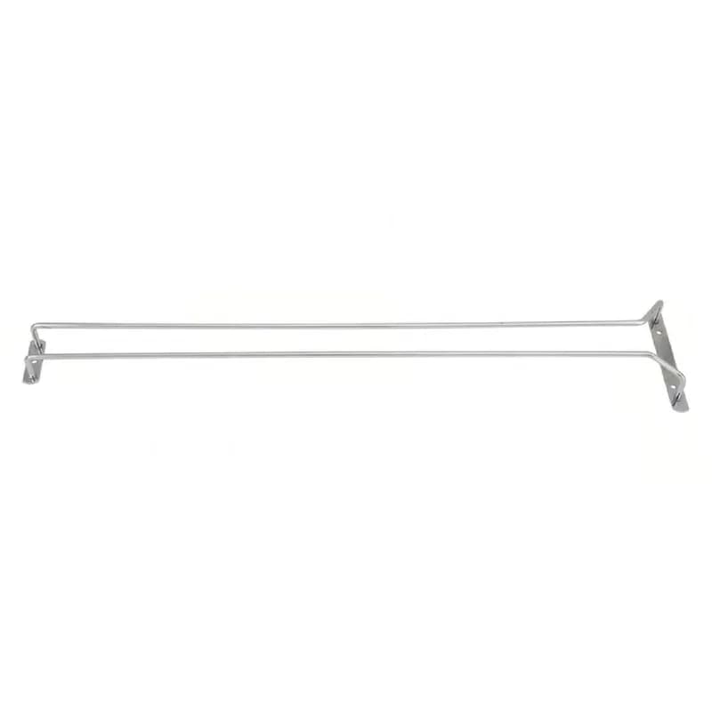 Single Channel Glass Hanger 24 IN Metal Wire Chrome Plated Chrome 1/Each