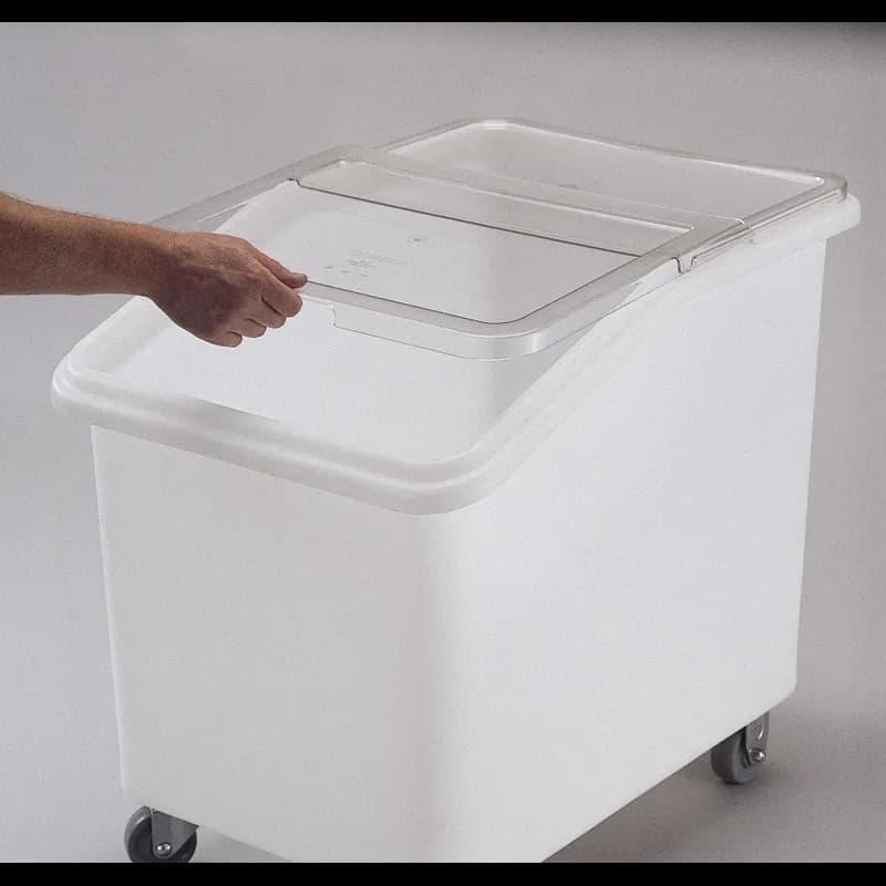 Ingredient Bin 37 GAL White Slant Top 1/Each