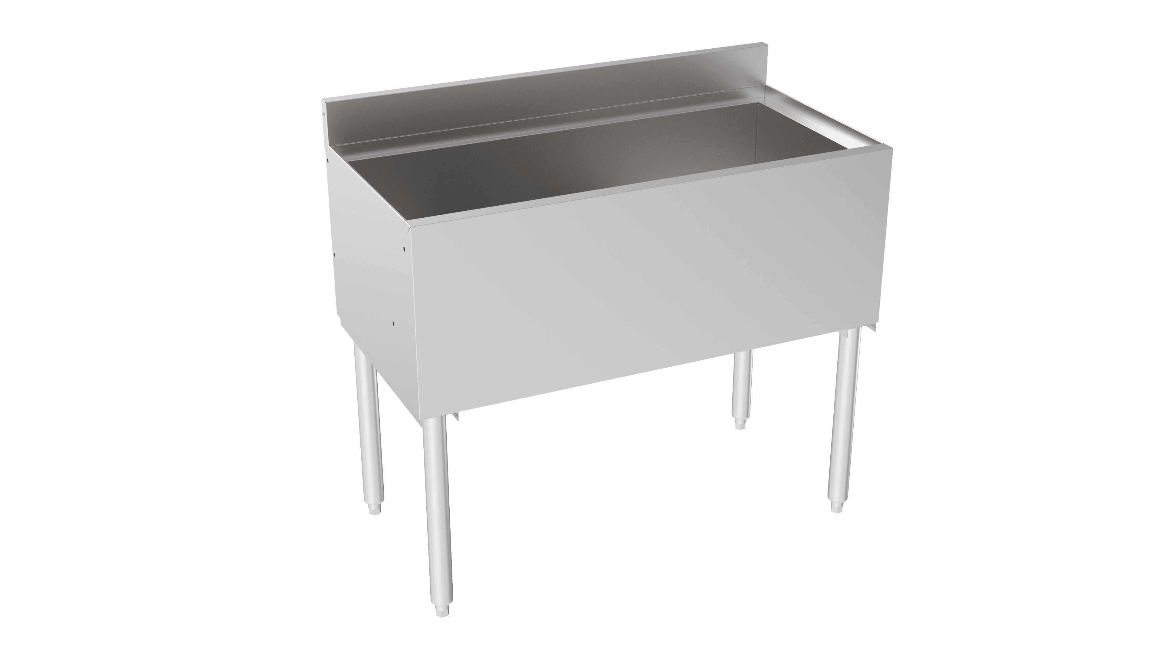 Silver Series Ice Bin 36X18.5X30 IN Stainless Steel No Cold Plate 1/Each