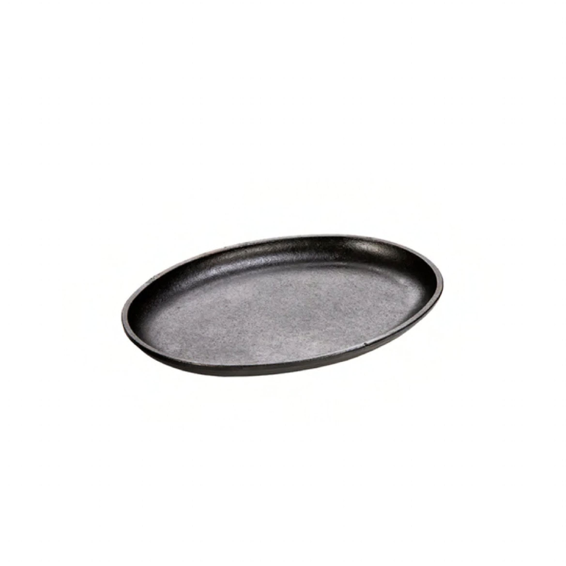Griddle Cast Iron Oval No Handle Seasoned With 100% Natural Vegetable Oil 1/Each