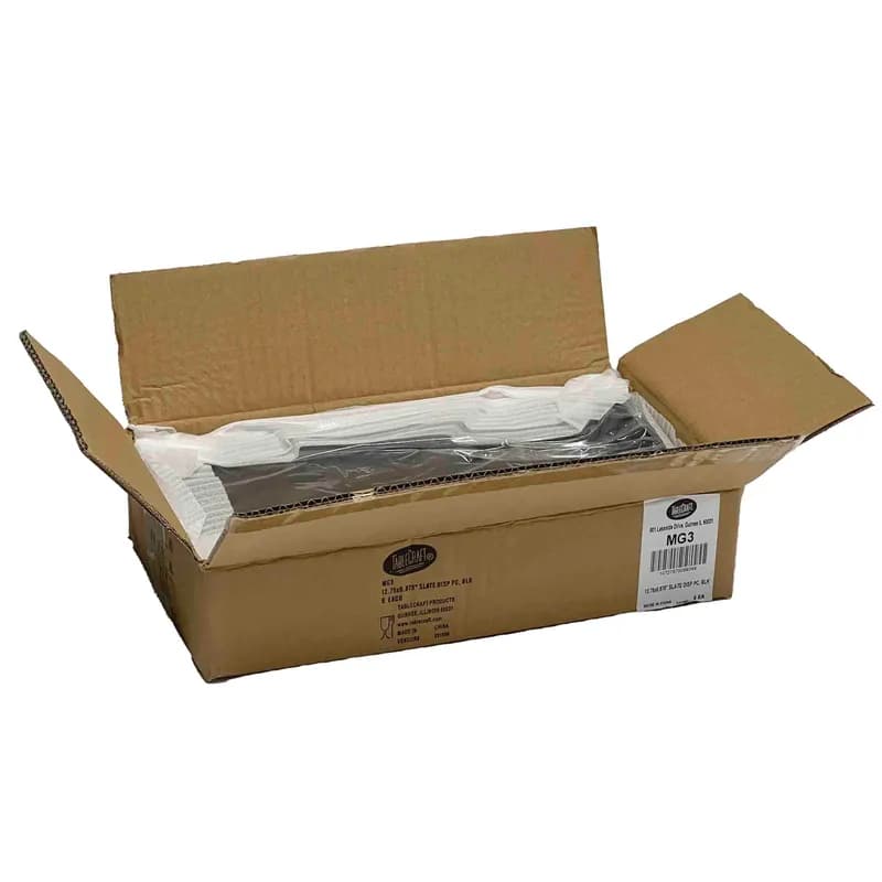 Frostone Slate Collection™ Serving Tray 12.75X6.88 IN Melamine Black Rectangle Display 1/Each