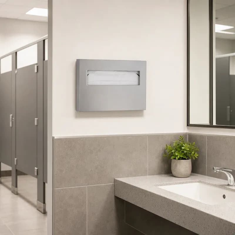Toilet Seat Cover Dispenser Stainless Steel 1/Each