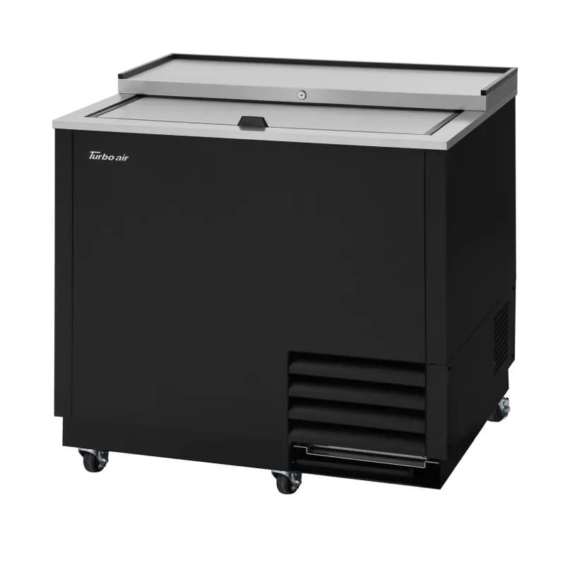 Glass Froster 36.75 IN 9.31 Cubic Foot Glass Black Stainless Steel Interior Black Exterior 1/Each