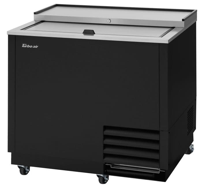 Glass Froster 36.75 IN 9.31 Cubic Foot Glass Black Stainless Steel Interior Black Exterior 1/Each