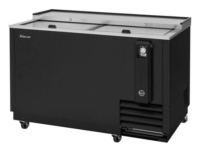 Bottle Cooler 50 IN 13.5 Cubic Foot Black Polyurethane PE Stainless Steel Countertop & Lid Black Exterior 1/Each