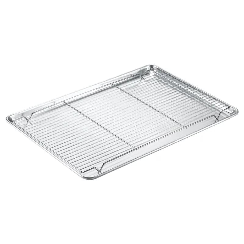 Pan Grate 16X24 IN Nickel Plated Steel Wire For Full Size Pan Footed 1/Each