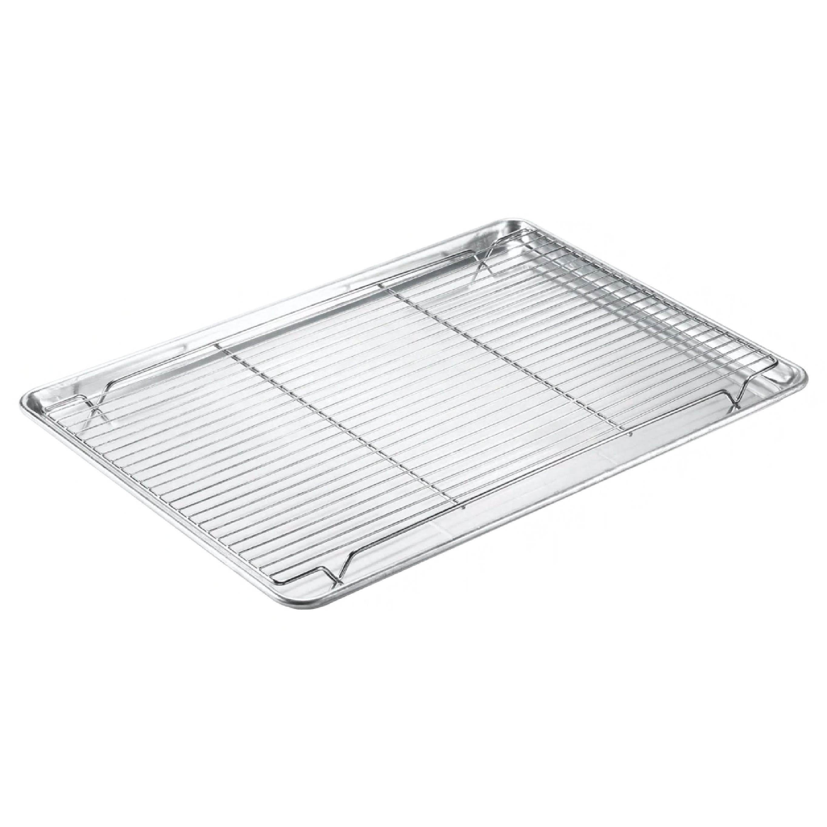 Pan Grate 16X24 IN Nickel Plated Steel Wire For Full Size Pan Footed 1/Each