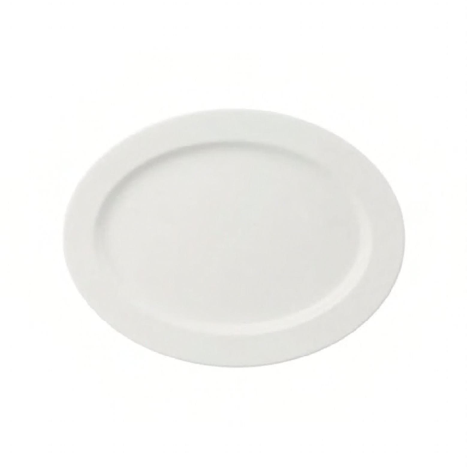 Caldera Coupe Platter 12.5 IN China White Oval Dishwasher Safe Dual Ovenable 1/Each