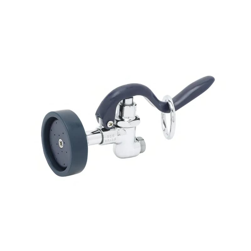Spray Valve Chrome Plated Brass High Flow With Blue Rubber Bumper and 3/4-14 UN Male Inlet 1/Each