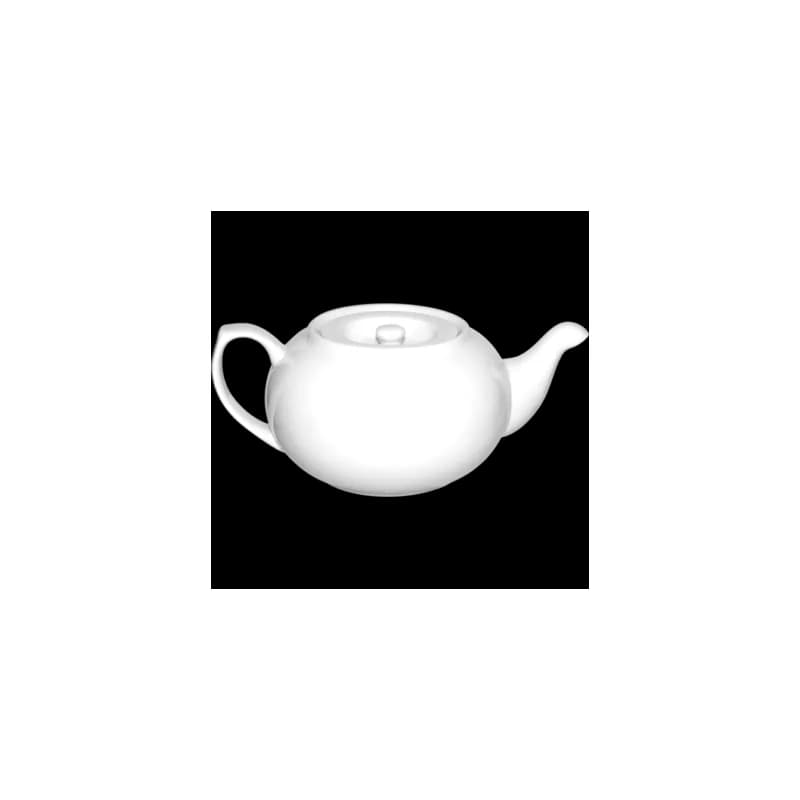 Pacific™ Teapot 25 FLOZ Porcelain Bright White Round 12/Case