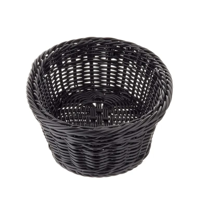 Ridal Collection™ Basket 9.25X6.25X3.25 IN PP Black Oval Dishwasher Safe Microwave Safe 12/Case