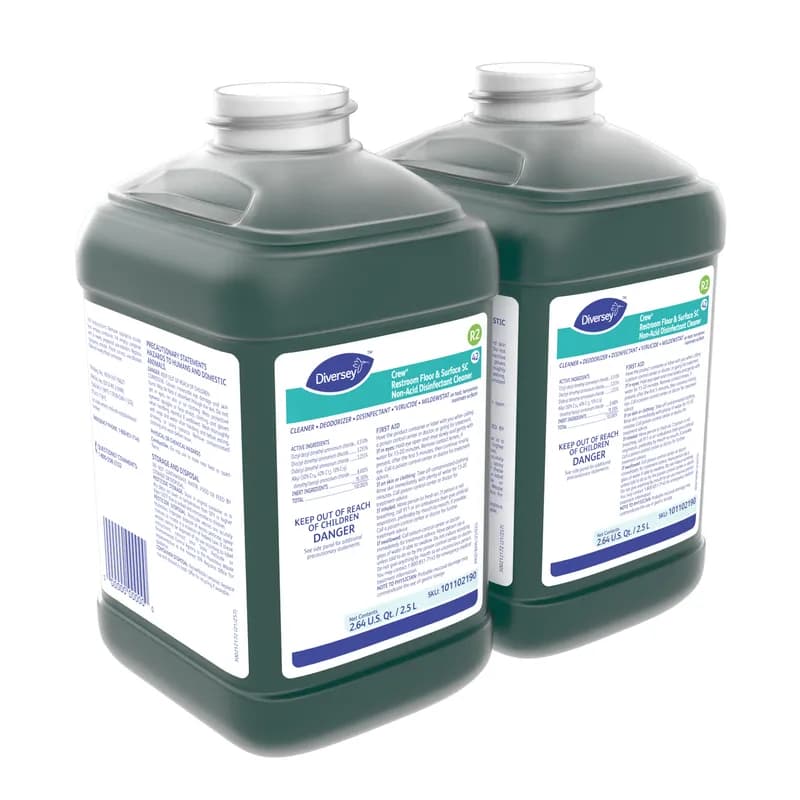 Crew® J-Fill SC Fresh Scent Restroom Cleaner One-Step Disinfectant 2.5 L Multi Surface Liquid Concentrate Non-Acid 2/Case