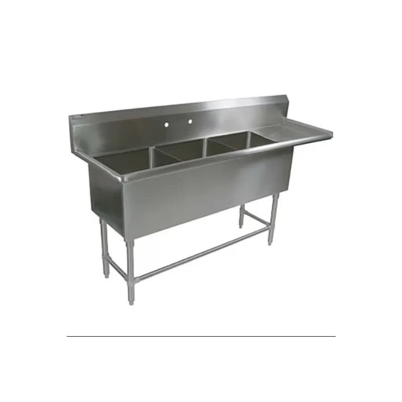 Pro-Bowl Hand Sink 25.5X70.19 IN Stainless Steel 3-Compartment 1/Each