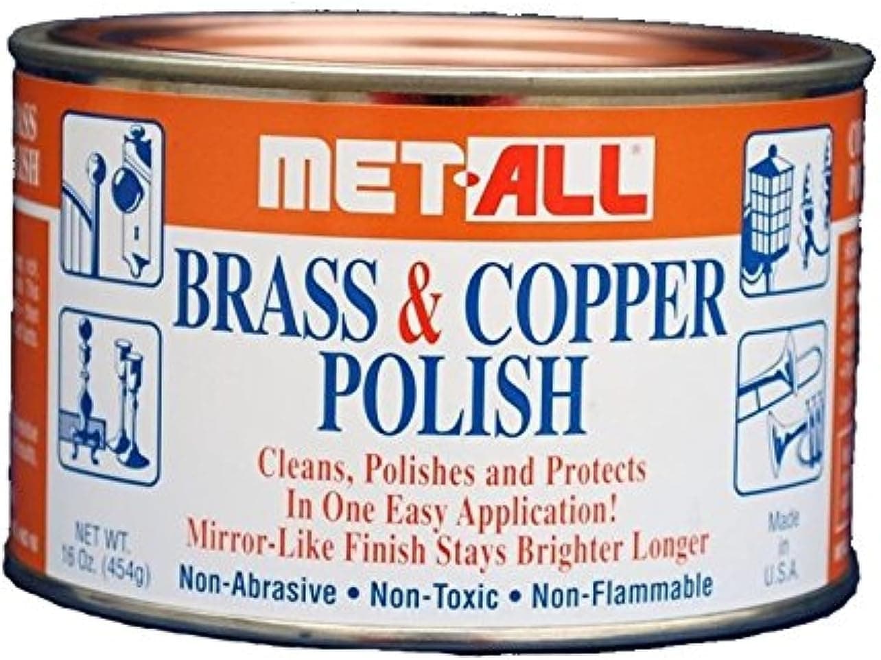 Met-All Brass Polish 1 LB Brass Copper 1/Each