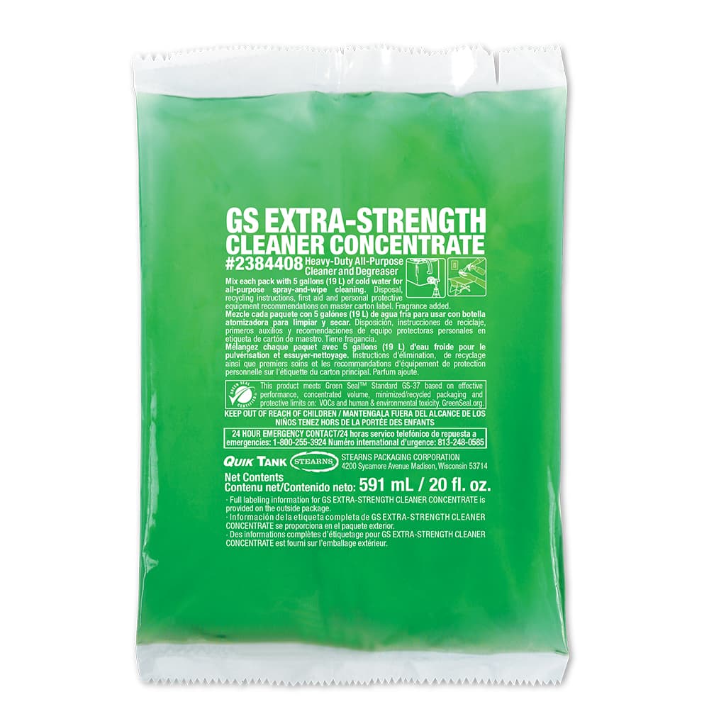 Quik Tank® GS All Purpose Cleaner Degreaser 20 OZ Concentrate Heavy Duty Extra Strength 6/Case