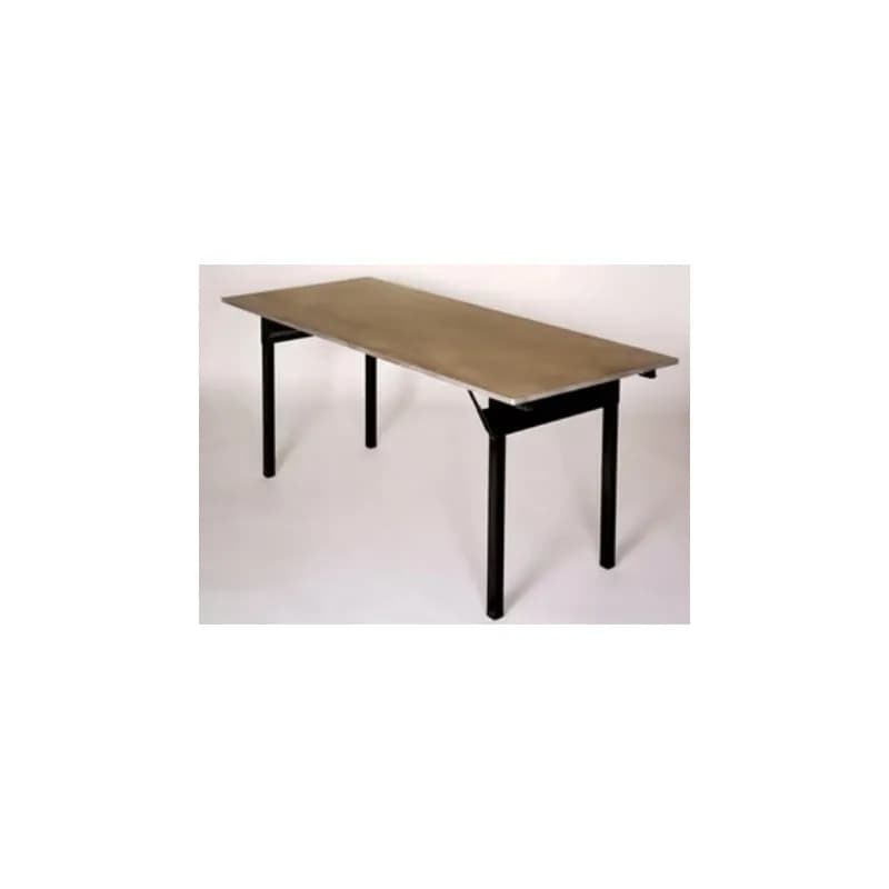 Folding Table 72X24X30 IN Brown Rectangle Plastic Laminated 1/Each