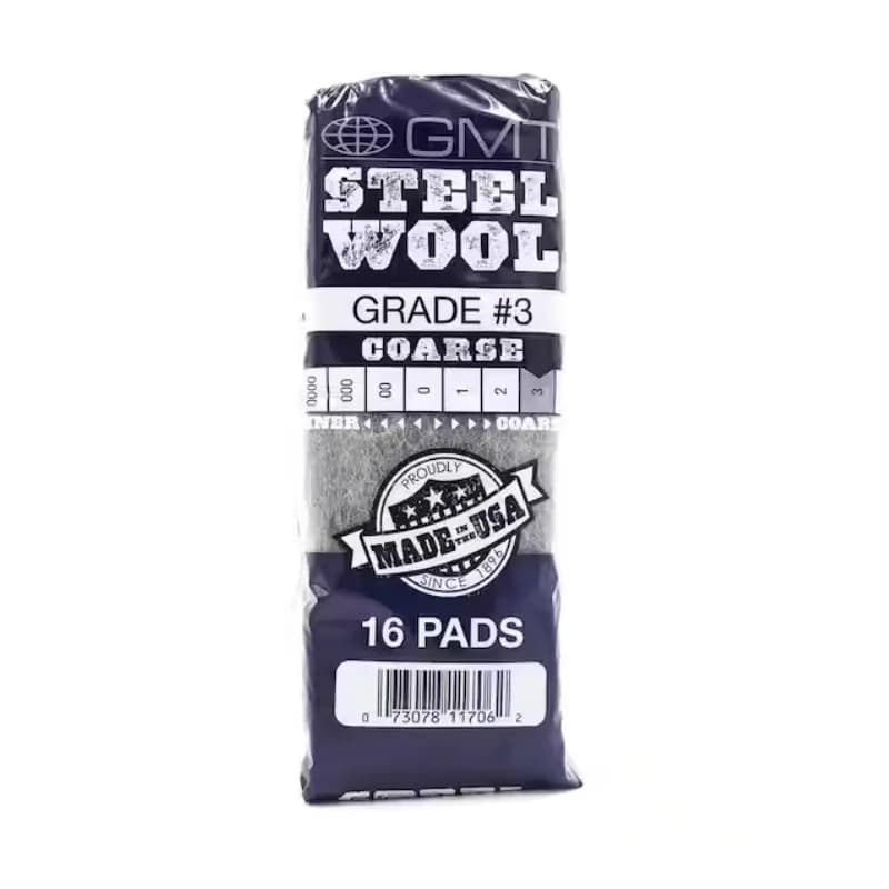 GMT Steel Wool Pad 1 Steel Wool Hand #3 192/Case