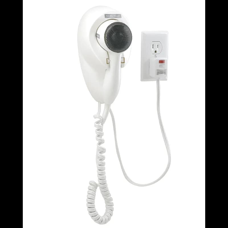 Hair Dryer Wall Mount 1500 Watt Ergonomic Handle 1/Each